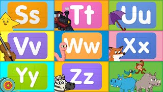 Learn the ABCs  Letters S  Z  Turn amp Learn ABCs  ​​🌈 Super Simple ABCs [upl. by Desiri]