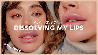 DISSOLVING MY LIP FILLERS AFTER 5 YEARS [upl. by Ainej406]