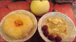 迎秋自煮樂 百合紅棗燉雪耳雪梨 Pear and Snow Fungus Sweet Soup with Jujube Lily [upl. by Nameerf]