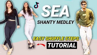 Wellerman Sea Shanty Medley EASY TIKTOK TUTORIAL WITH MUSIC [upl. by Ahsilad1]