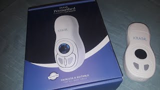 KRASR PERMASHED PERMANENT HAIR REMOVER REVIEW AND UNBOXING [upl. by Erinn]