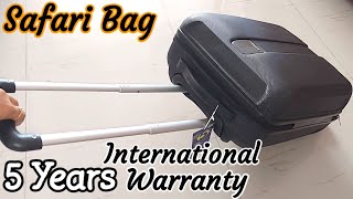 Safari Trolley Bag Review  Safari Cabin Luggage Review  Safari Thorium Cabin 4 wheels Suitcase [upl. by Anaul220]