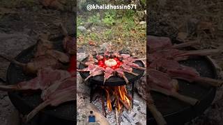 food cooking outdoorcooking steak recipe outdoorkitchencooking [upl. by Allyn]