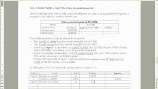 scritture di assestamento delle svalutazione crediti [upl. by Aihsoem897]