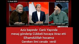 Abdulaziz Bayındır canlı yayında Cübbeli Hocaya itiraz etti [upl. by Nyliram]