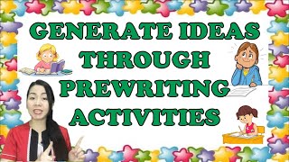 GRADE 2 ENGLISH  QUARTER 2 WEEK 2  GENERATE IDEAS THROUGH PREWRITNG ACTIVITIES [upl. by Herrick]