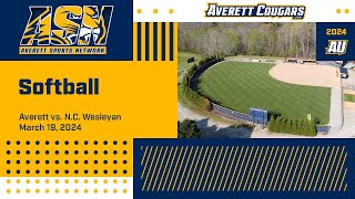 Averett softball vs NC Wesleyan DH [upl. by Daphie672]