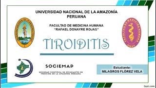 TIROIDITIS  SOCIEMAP [upl. by Adolph]