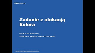 Zadanie z alokacją Eulera [upl. by Cerf]