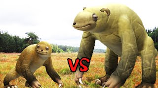 Sloth vs Giant Sloth  SPORE [upl. by Ativad]