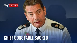 Nick Adderley Northamptonshire Police chief constable sacked for gross misconduct [upl. by Hocker]