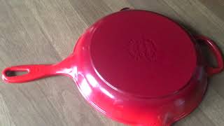 Le Creuset Signature 9 Skillet Restoration Project Kitchen Essentials May 2023 [upl. by Davena]