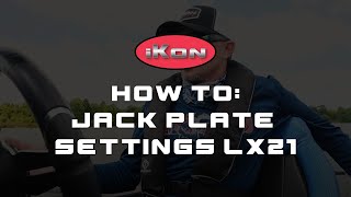 Best Jack Plate Settings for iKon LX21 Bass Boat [upl. by Donalt]