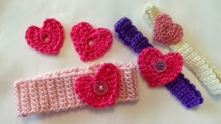 How to crochet a heart easy Valentines day [upl. by Ermentrude]