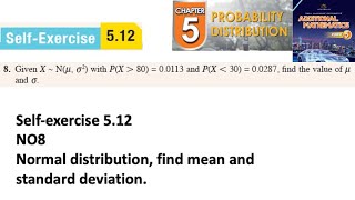 Probability distribution selfexercise 512 Q8 Latihan kendiri 512 form 5 add maths kssm textbook [upl. by Icyaj]