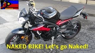 2013 Triumph Street Triple 675 R Naked Bike First StartUp PART 1 of 2 [upl. by Airrej804]