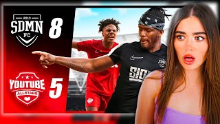 Rose Reacts to SIDEMEN CHARITY MATCH 2023 Goals amp Highlights [upl. by Kalila]