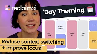 Day Theming Google Calendar IMPROVE YOUR FOCUS  Reclaimai Tip ⭐ [upl. by Schreck]