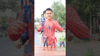 Team Colorman Spiderman Vs Doll Squid Game Chooốe Toys nonoshortvideo [upl. by Eugenius]