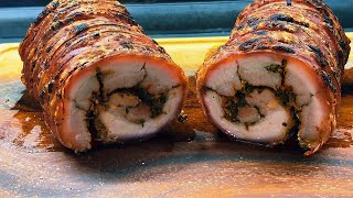 Italienische Porchetta aus dem KamadoGrill – Knusprig und Saftig CHEF THOMAS [upl. by Osei]