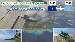 Exploring Islands along the United Airlines Island Hopper  Diving in the Chuuk Lagoon [upl. by Ardua686]