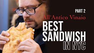 All’Antico Vinaio  Sullivan Street NYU area  part 2 an honest Review [upl. by Stier]