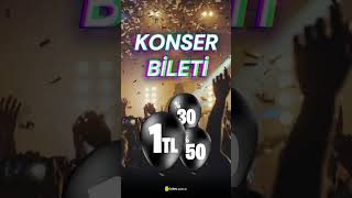 Sarı Biletler Sadece 1 TL Tiyatro ve Konser Biletlerinde Kaçırılmayacak Fırsat konser [upl. by Idnas748]