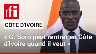 Côte dIvoire  entretien avec V Diomandé ministre ivoirien de lIntérieur et de la sécurité • RFI [upl. by Etac]