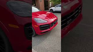 2023 Cayenne GTS Coupe  Carmine Red  walk around and Start Up Sound On [upl. by Joella]