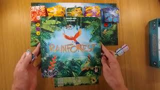 How to play Rainforest board game review BGA AmassGames cute parrot boardgame spiel essen [upl. by Audres]