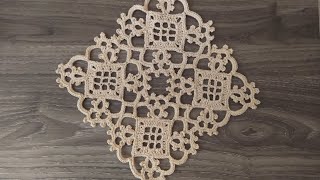 Centrino Uncinetto Tutorial 💝 Crochet Doily 🌷 Centro de Mesa Crochet 💐💕 [upl. by Frost]