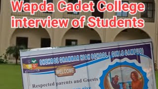 interviews of students for WAPDA Cadet College in Shehroz Grammar High School Sialkot 2024 [upl. by Donnamarie]