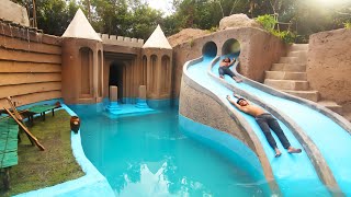 My Summer Holiday 155 Days Building 1M Dollars Water Slide Park into an Underground Swimming Pool [upl. by Naamana652]