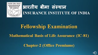 IC81 Fellow Exam Chapter 2 MCQ  Office Premiums ic81 insurancexam fellowexam [upl. by Wilfreda]