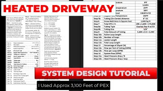 Sizing the Heaters and Determining System Temperatures for a Heated Driveway  Episode 9 1112019 [upl. by Templas389]