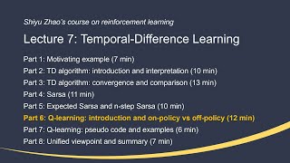 L7 TemporalDifference Learning P6Qlearning introduction —Mathematical Foundations of RL [upl. by Yrebmik]