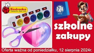 𝐁𝐈𝐄𝐃𝐑𝐎𝐍𝐊𝐀 🐞 Nowa Oferta od Poniedziałku 12082024  Szkolne Zakupy [upl. by Olegnaleahcim751]