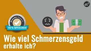 Schmerzensgeld  wie viel erhalte ich [upl. by Nnylsoj]