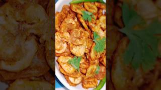 kele ke crispy snacks viral viralvideo viralreels viralshorts indianfood kelekechips keleki [upl. by Pitarys]