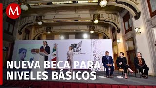 Mario Delgado anuncia nueva beca universal para todos los estudiantes de nivel básico [upl. by Aidil]