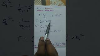 F test formulaTesting Of Hypothesis [upl. by Geirk29]