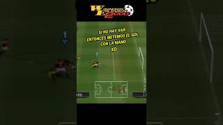 Gol con la mano de Zamorano xD  Winning Eleven 2000 ISS Pro Evolution 2 Gameplay [upl. by Kleeman]