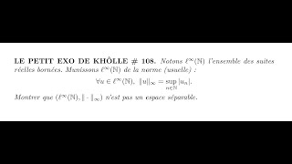 LE PETIT EXO DE KHÔLLE 108 [upl. by Wendell]