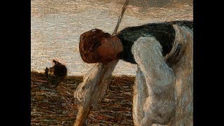 clip  Giovanni Segantini La raccolta del fieno 1891 [upl. by Nrehtak]