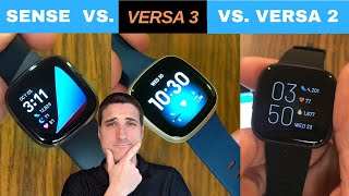 FITBIT SENSE VS VERSA 3 VS VERSA 2 Hands on  Best Smartwatch Should you buy or upgrade [upl. by Karlise484]