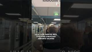 Six French Airports Evacuated After “Threats of Attack”  Subscribe to Firstpost [upl. by Adlemy]