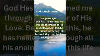 GODS ANOINTMENT 🙏😇 affirmations grattitude love subscribe [upl. by Graniela65]