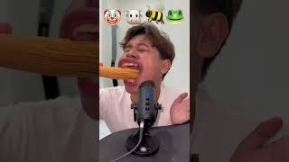 Asmr Mukbang mie lidi Vs es krim panjang shorts [upl. by Hewart21]