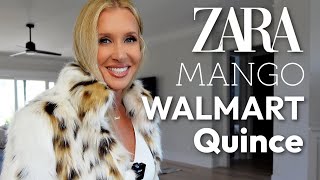 Friday Haul  Quince ZARA Mango WALMART  FALL 2024 TRY ON [upl. by Tacklind234]