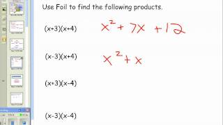 Quadratics  general to factored form part 1  lessonwmv [upl. by Rhianna]